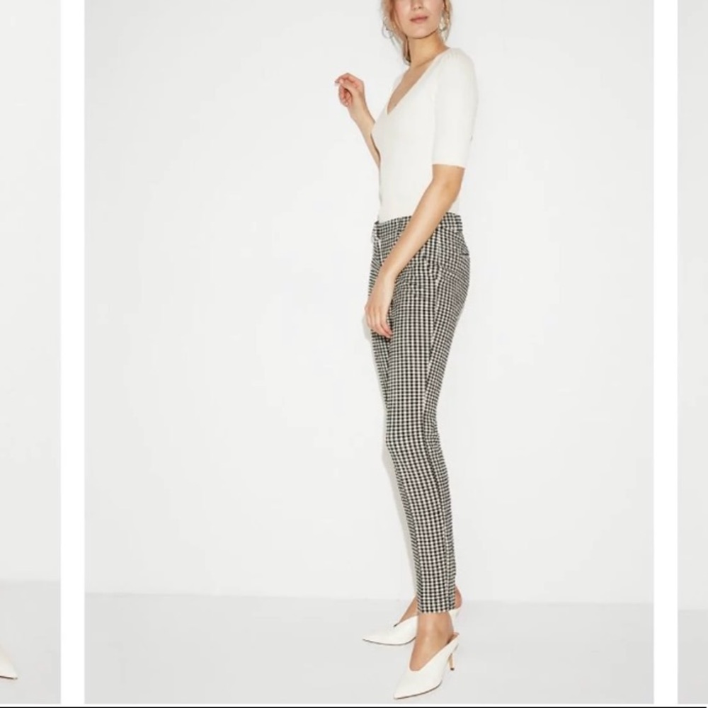 Express Checkered columnist Pants - Picture 2 of 7